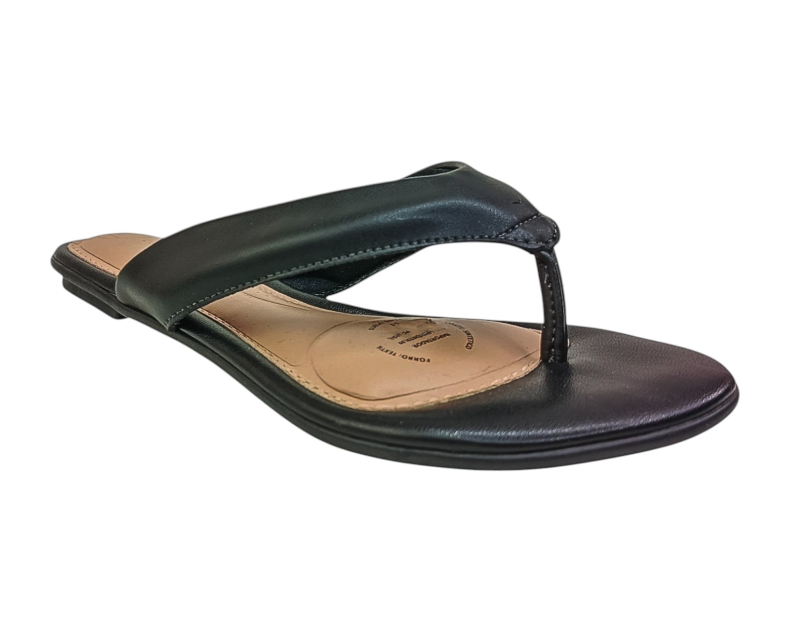 Sandalia Piso Para Mujer Lob Footwear Pele Strech Negro 86805077