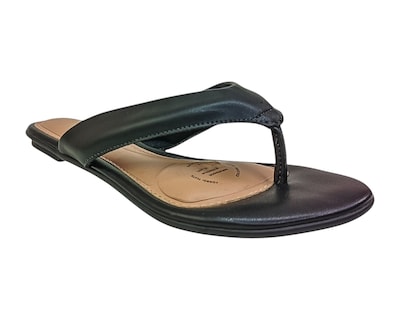 Foto 1 | Sandalia Piso Para Mujer Lob Footwear Pele Strech Negro 86805077