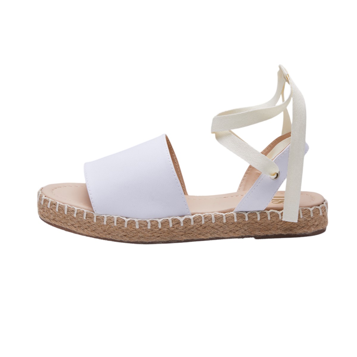 Foto 2 | Sandalia Calzado Watanabe Color Blanco Suela Yute