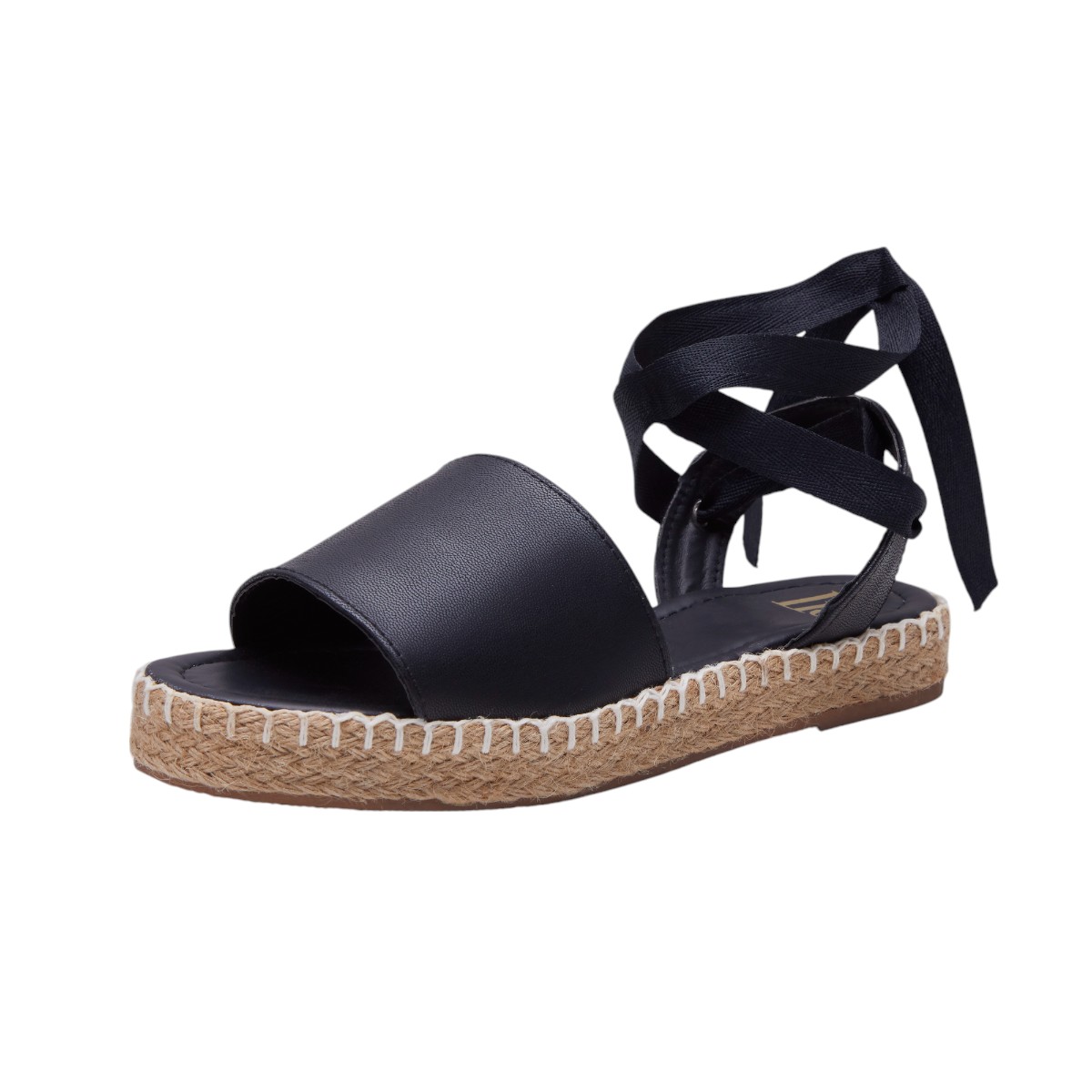 Foto 1 | Sandalia Calzado Watanabe Color Negro Suela Yute