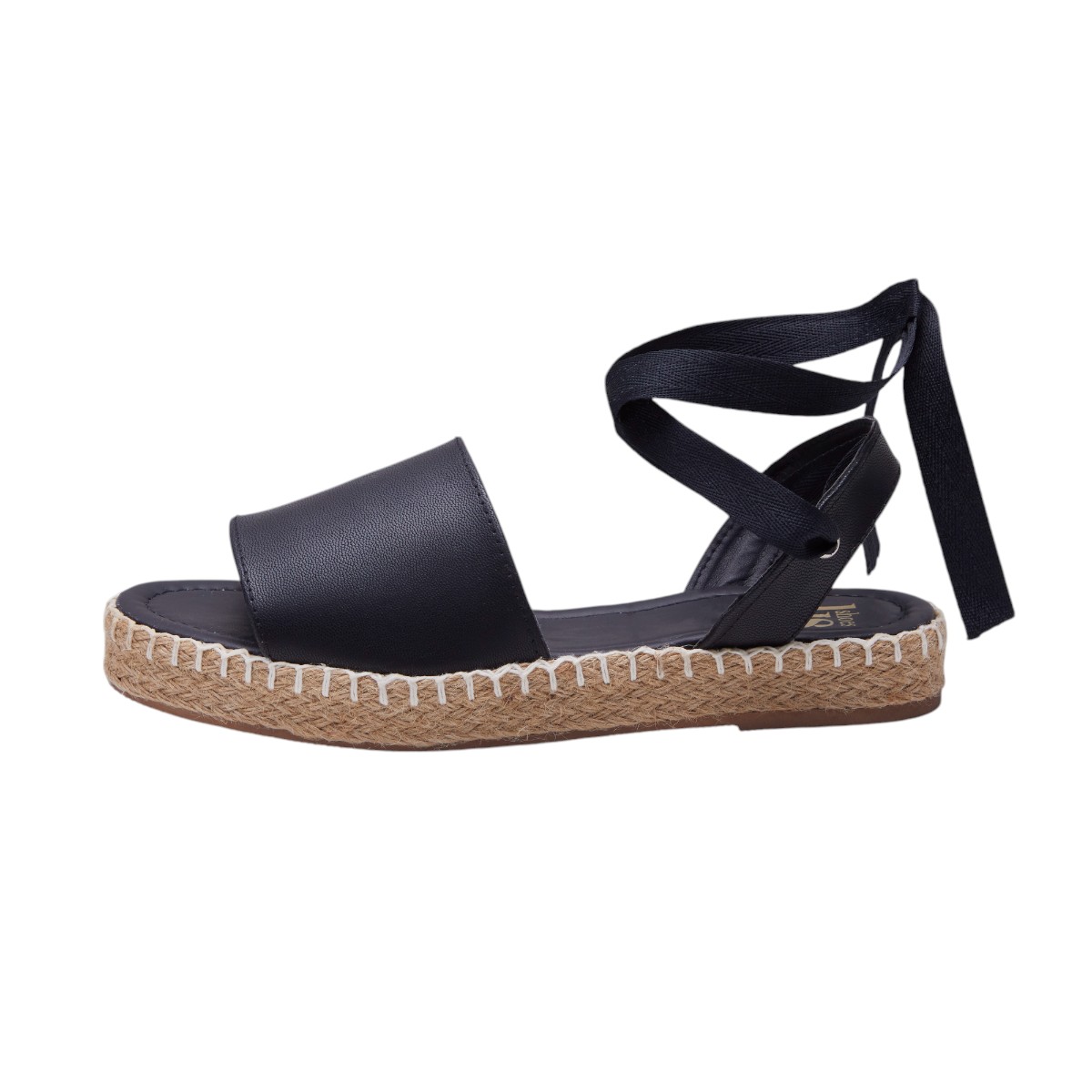 Foto 5 pulgar | Sandalia Calzado Watanabe Color Negro Suela Yute