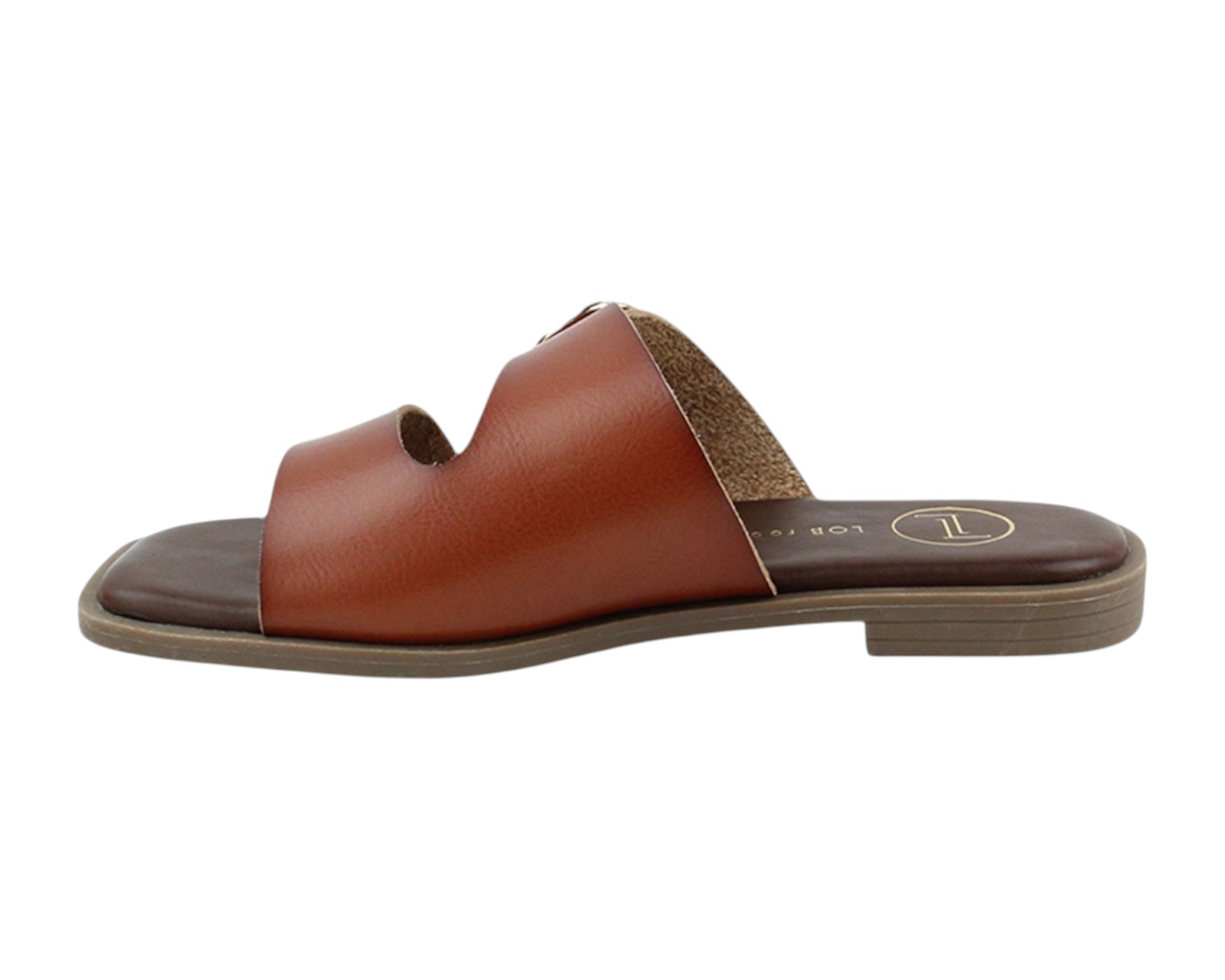 Foto 6 pulgar | Sandalia Piso Para Mujer Lob Footwear Pu Café 59705012