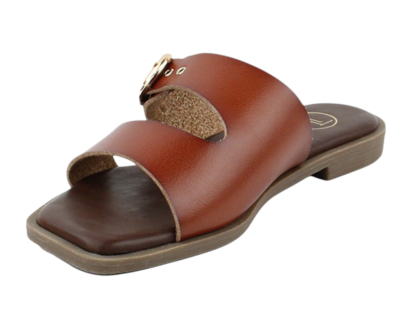 Foto 7 pulgar | Sandalia Piso Para Mujer Lob Footwear Pu Café 59705012