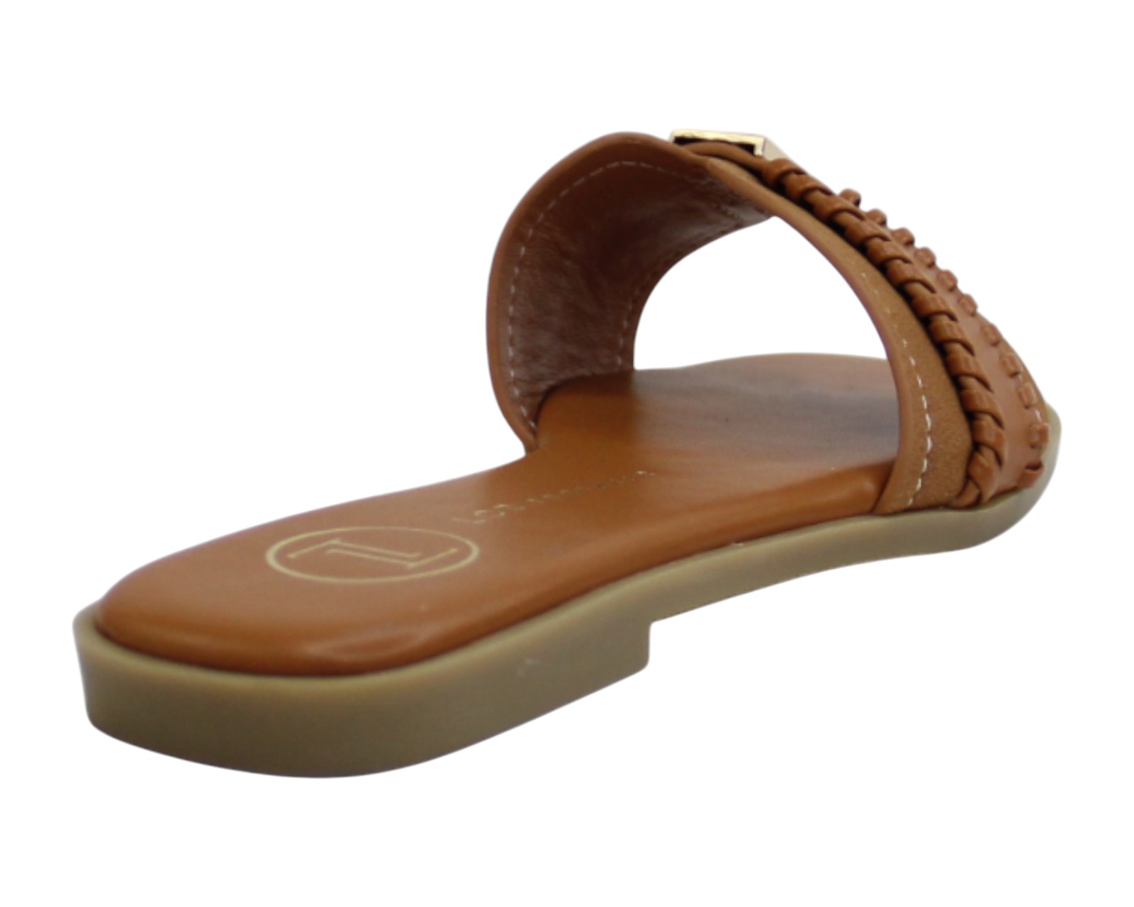 Foto 4 pulgar | Sandalia Piso Para Mujer Lob Footwear Pu Suede Café 91905039