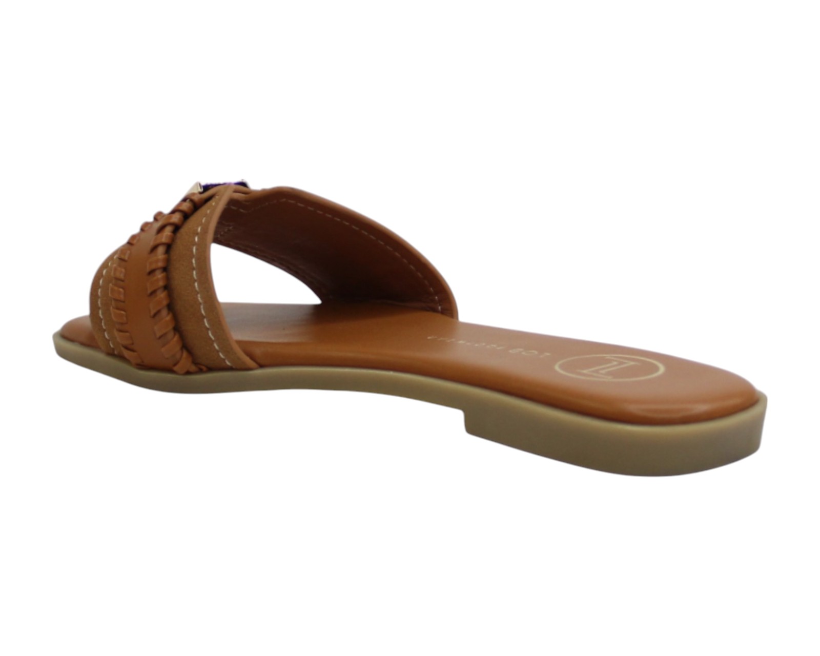 Foto 5 pulgar | Sandalia Piso Para Mujer Lob Footwear Pu Suede Café 91905039