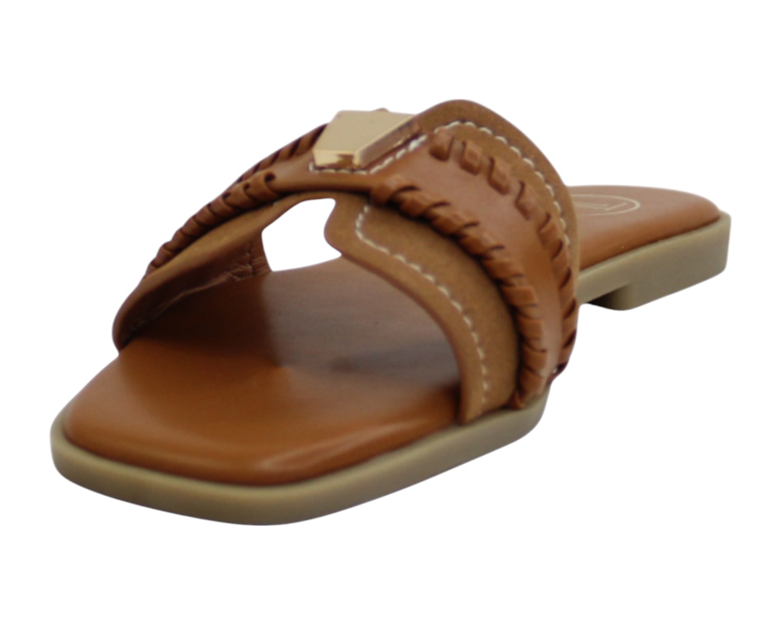 Foto 7 pulgar | Sandalia Piso Para Mujer Lob Footwear Pu Suede Café 91905039