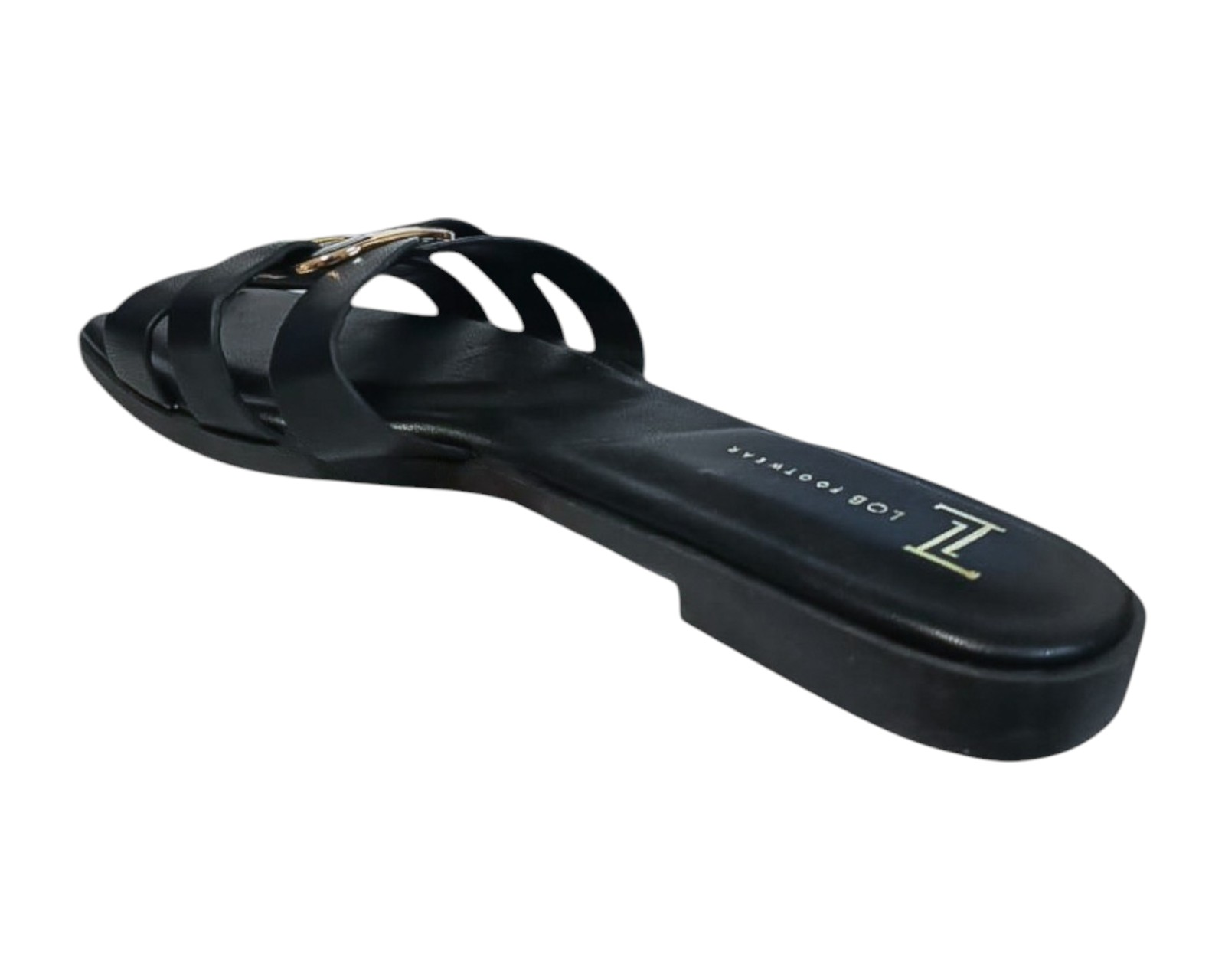 Foto 5 pulgar | Sandalia Piso Para Mujer Lob Footwear Pu Negro 91805030