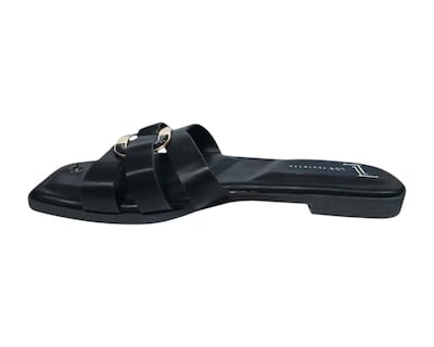 Foto 5 | Sandalia Piso Para Mujer Lob Footwear Pu Negro 91805030