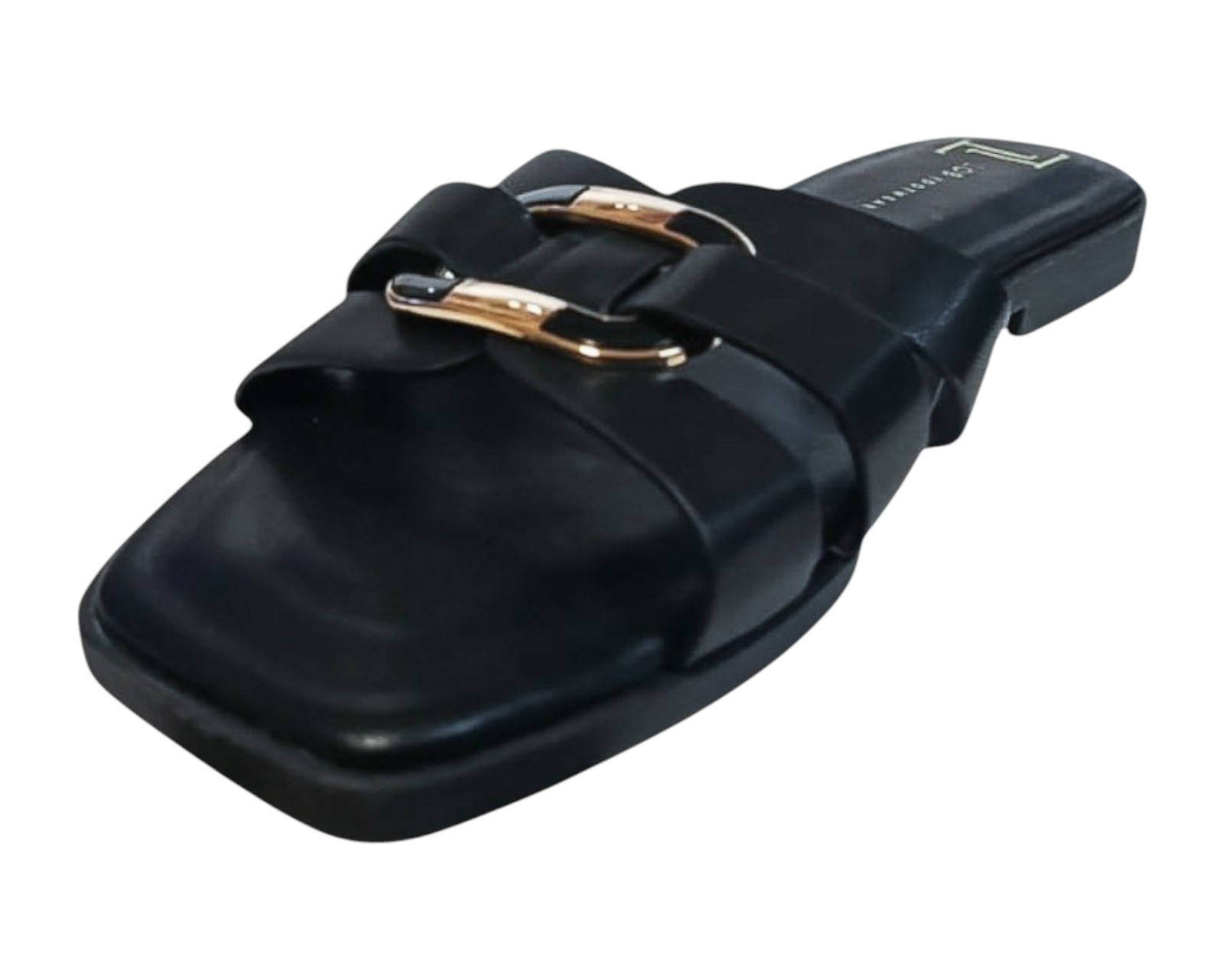Foto 7 pulgar | Sandalia Piso Para Mujer Lob Footwear Pu Negro 91805030