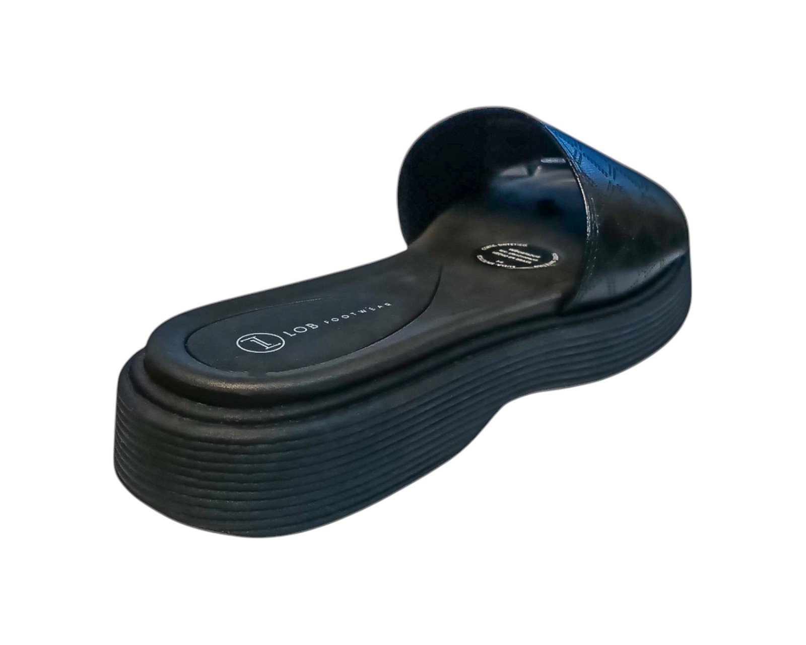 Foto 4 pulgar | Sandalia Piso Para Mujer Lob Footwear Turim Escocia Negro 86805068