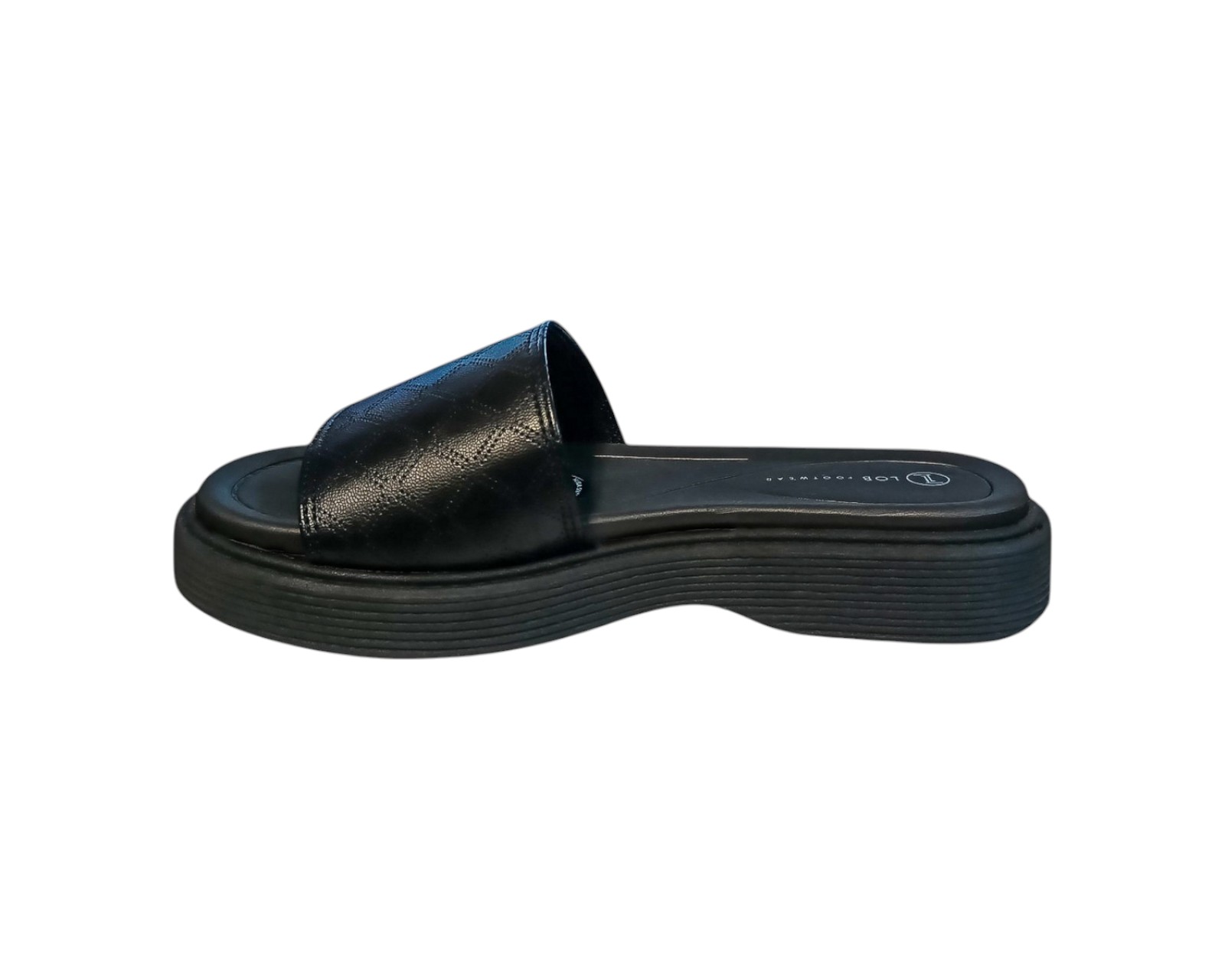 Foto 6 pulgar | Sandalia Piso Para Mujer Lob Footwear Turim Escocia Negro 86805068