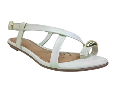 Foto 1 | Sandalia Piso Para Mujer Lob Footwear Napa Turim/geometrico Blanco 86805454