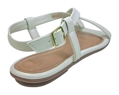 Foto 3 | Sandalia Piso Para Mujer Lob Footwear Napa Turim/geometrico Blanco 86805454