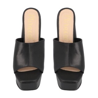 Foto 4 | Sandalia Plataforma Miracol By Mama Lola Tacón Casual Naranja para Mujer