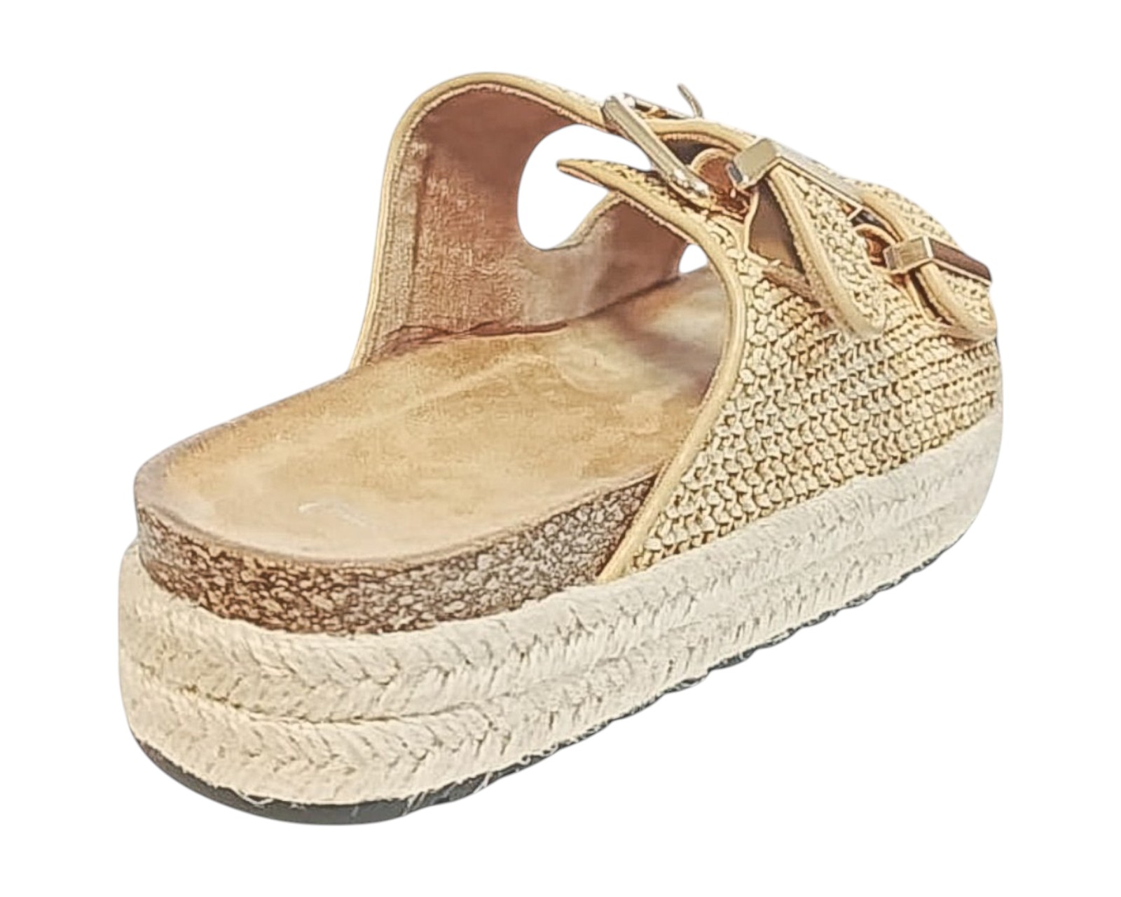 Foto 4 pulgar | Sandalia Piso Para Mujer Lob Footwear Rafia Beige 51705052