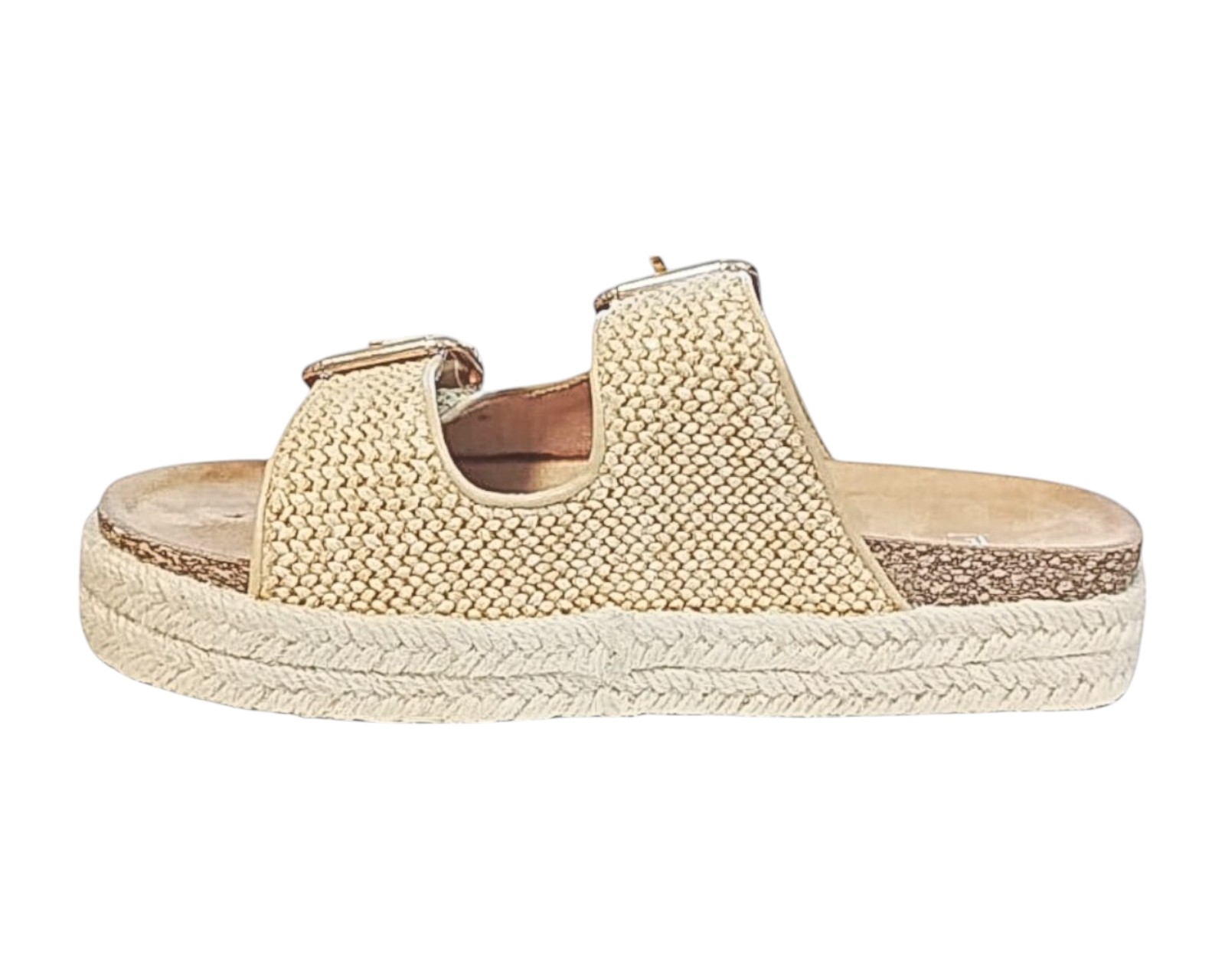 Foto 6 pulgar | Sandalia Piso Para Mujer Lob Footwear Rafia Beige 51705052