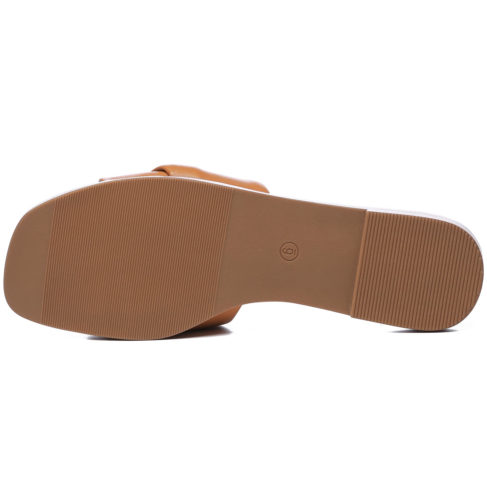 Foto 4 pulgar | Sandalias Planas Athlefit Para Mujer, Sin Cordones, Piel, Color Marrón 9 - Venta Internacional.