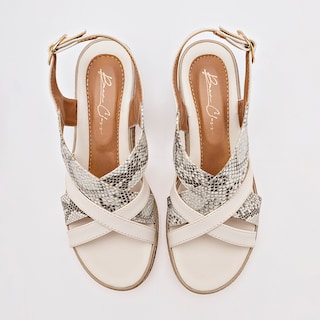 Foto 3 | Been Class Sandalia Para Mujer Beige Gris Cod.132989