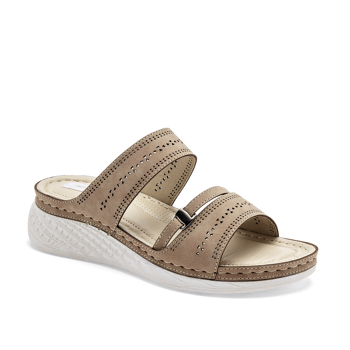 Foto 2 pulgar | Mora Confort Sandalia Para Mujer Beige Cod.132480