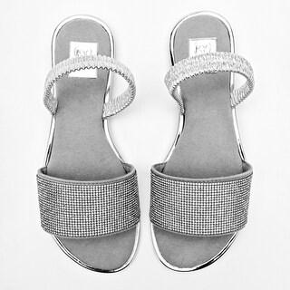 Foto 3 | Diva Sandalia Para Mujer Plata Cod.132031