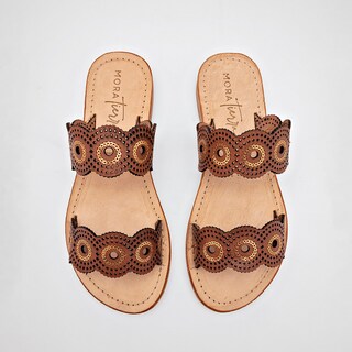 Foto 3 | Mora Tierra Sandalia Para Mujer Camel Cod.132500