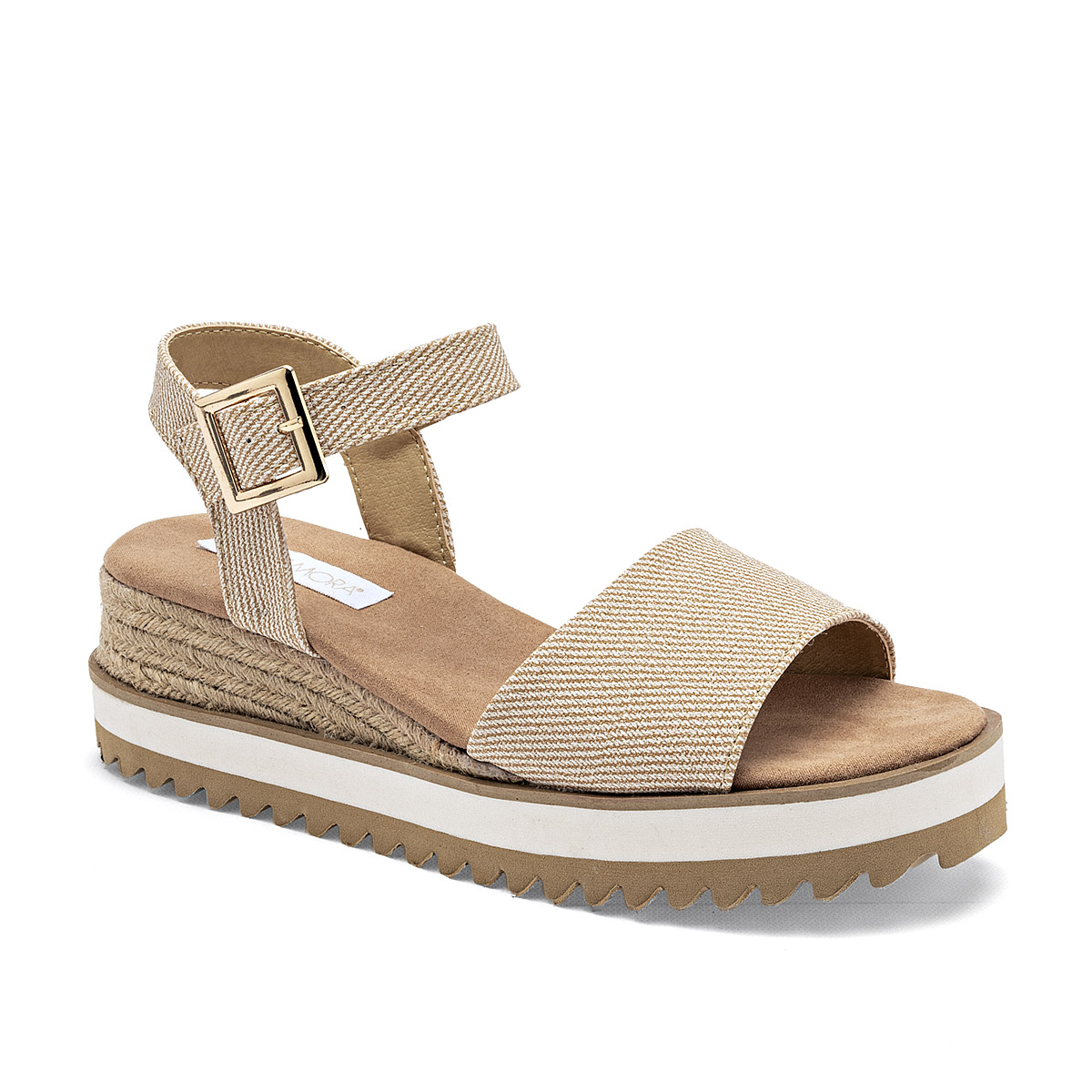 Foto 1 | Moramora Sandalia Para Mujer Beige Cod.132634
