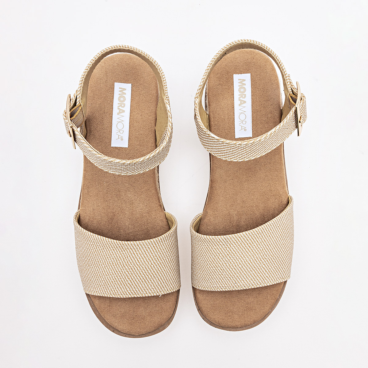 Foto 3 | Moramora Sandalia Para Mujer Beige Cod.132634