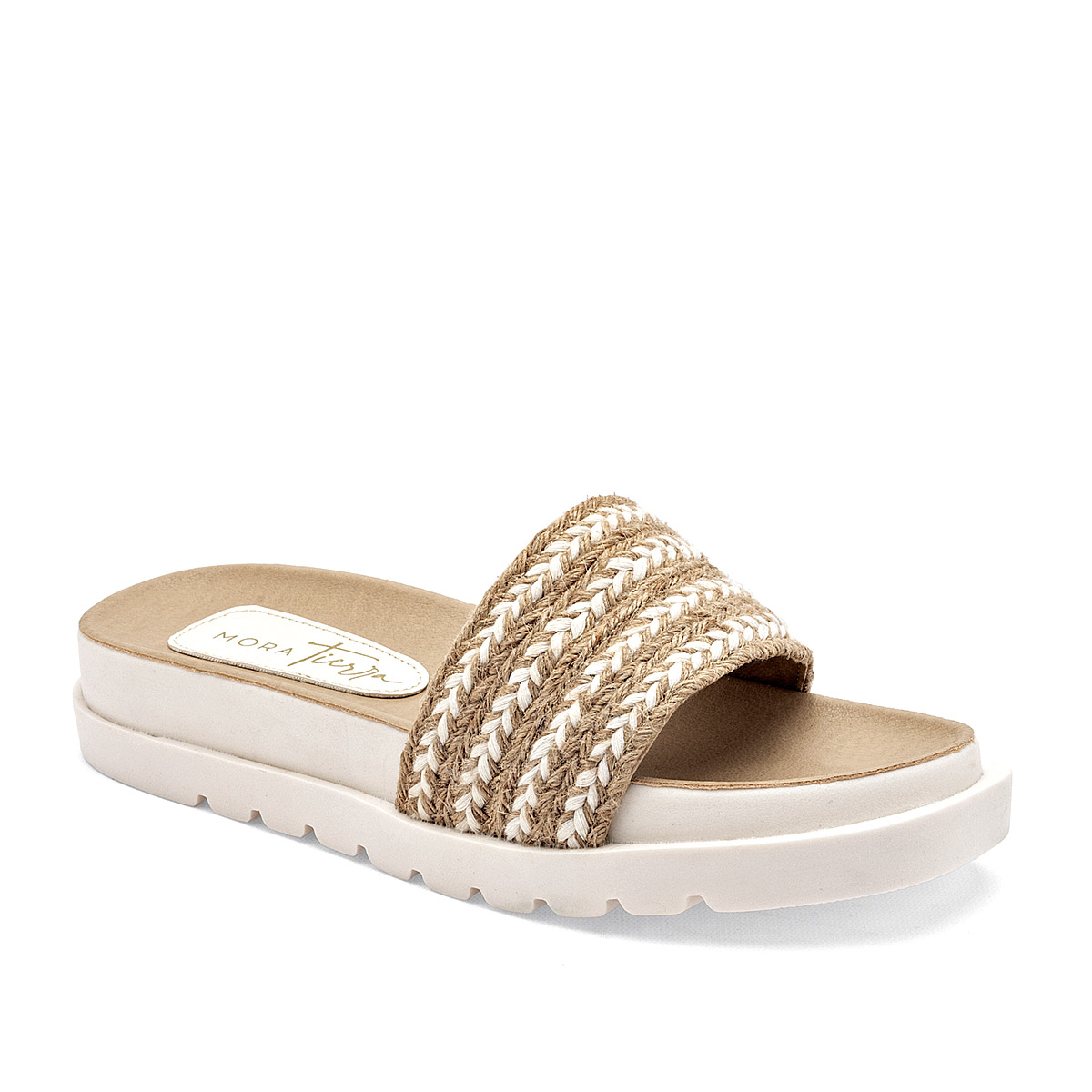 Foto 2 pulgar | Mora Tierra Sandalia Para Mujer Beige Cod.132489