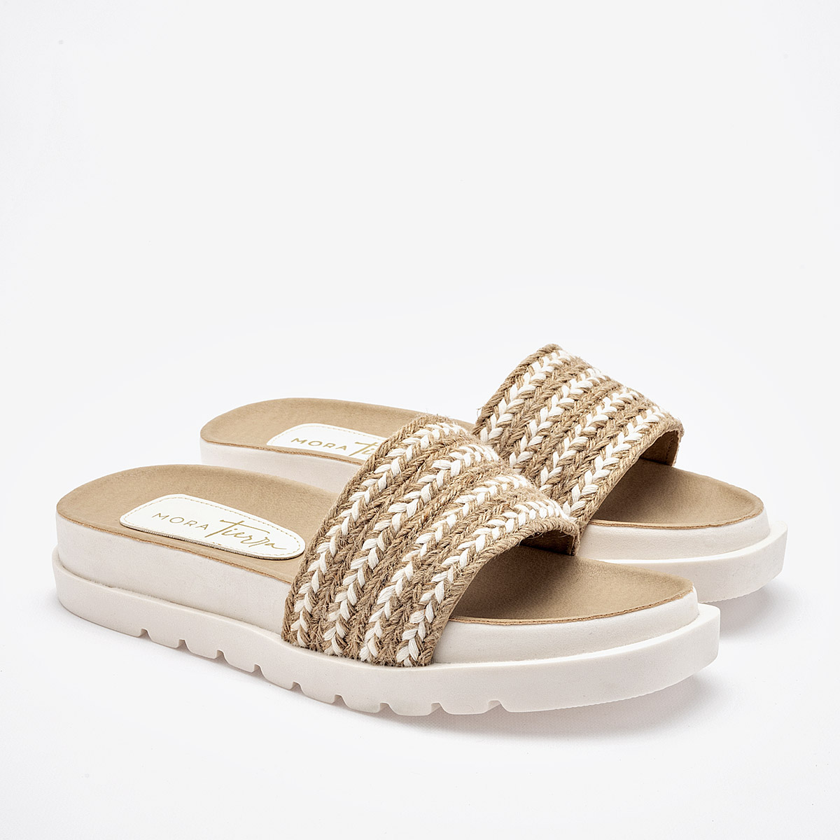 Foto 3 pulgar | Mora Tierra Sandalia Para Mujer Beige Cod.132489