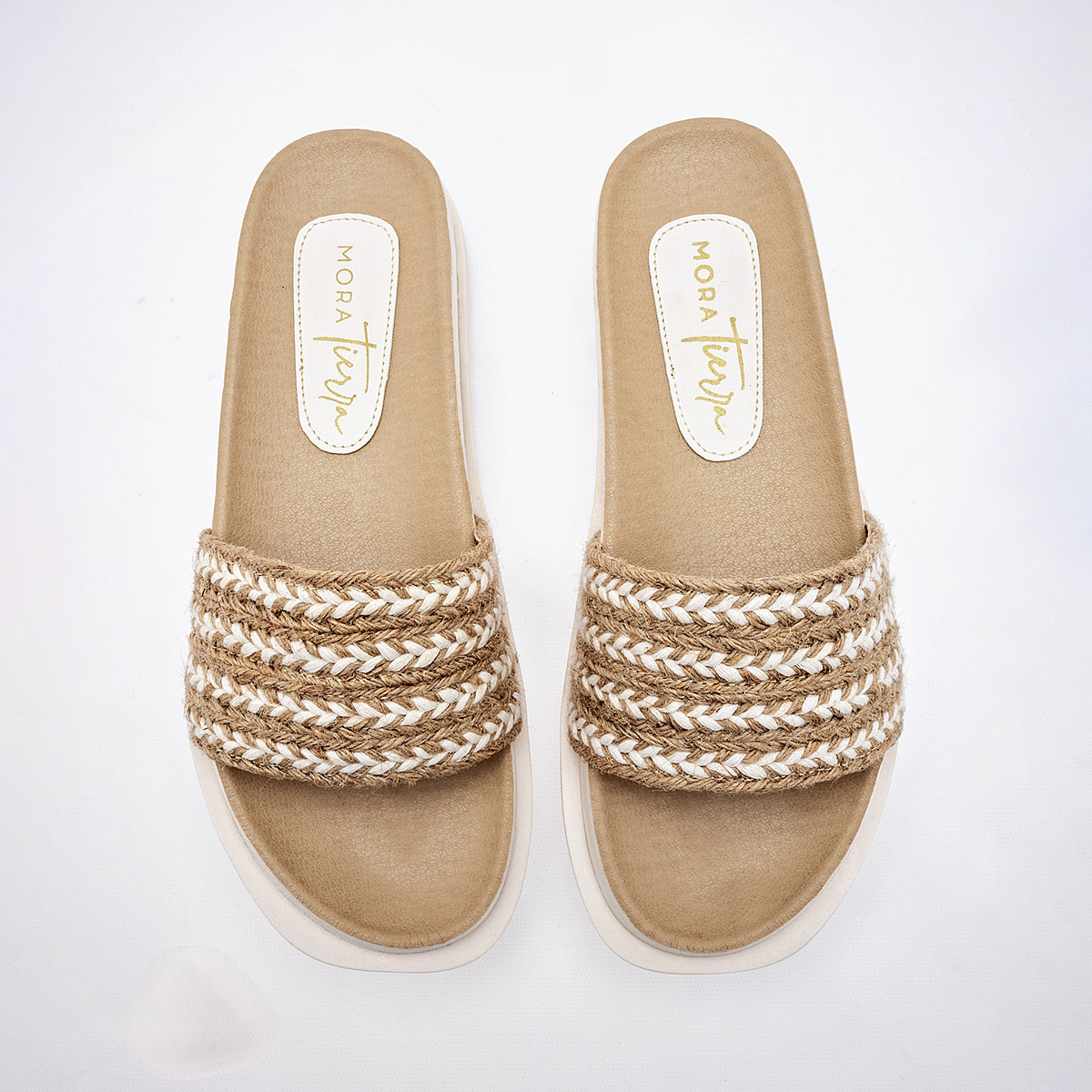 Foto 4 pulgar | Mora Tierra Sandalia Para Mujer Beige Cod.132489