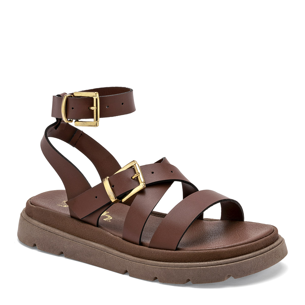 Gösh Sandalia Para Mujer Café Cod.132273