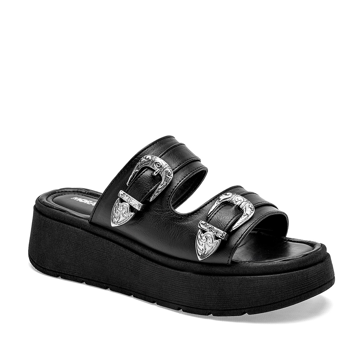Foto 2 pulgar | Moramora Sandalia Para Mujer Negro Cod.132606
