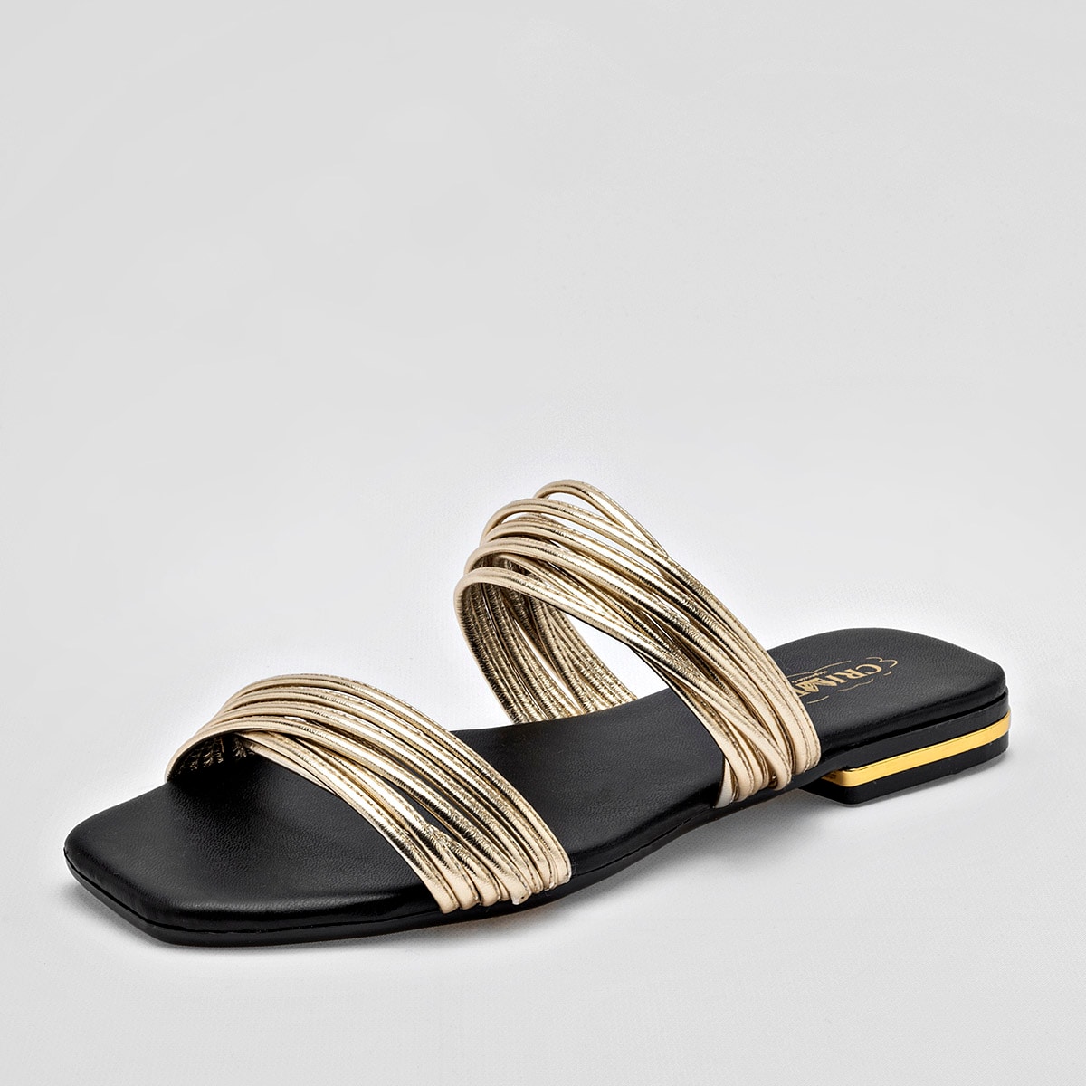 Sandalia Crivelli Color Dorado Para Mujer Dorado $451