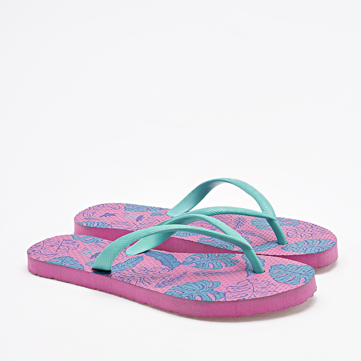 Foto 2 | Huarachetas Sandalia Para Mujer Verde Cod.132295
