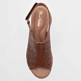 Foto 2 | Cruz Shoes Sandalia Para Mujer Café Cod.131998
