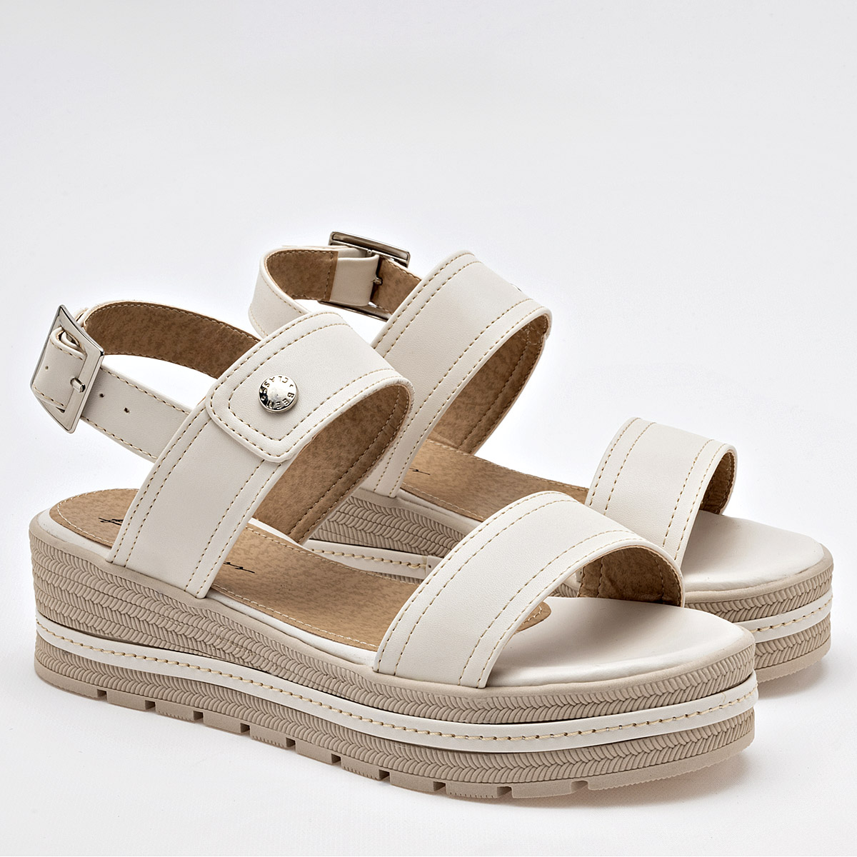 Foto 3 pulgar | Been Class Sandalia Para Mujer Latte Cod.131845