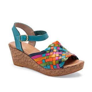 Foto 1 | Mora Tierra Sandalia Para Mujer Verde Multicolor Cod.132497