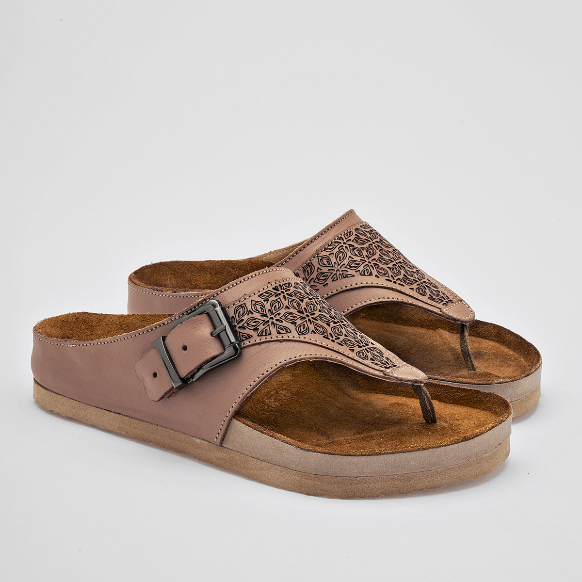 Foto 3 pulgar | Mora Tierra Sandalia Para Mujer Camel Cod.131754