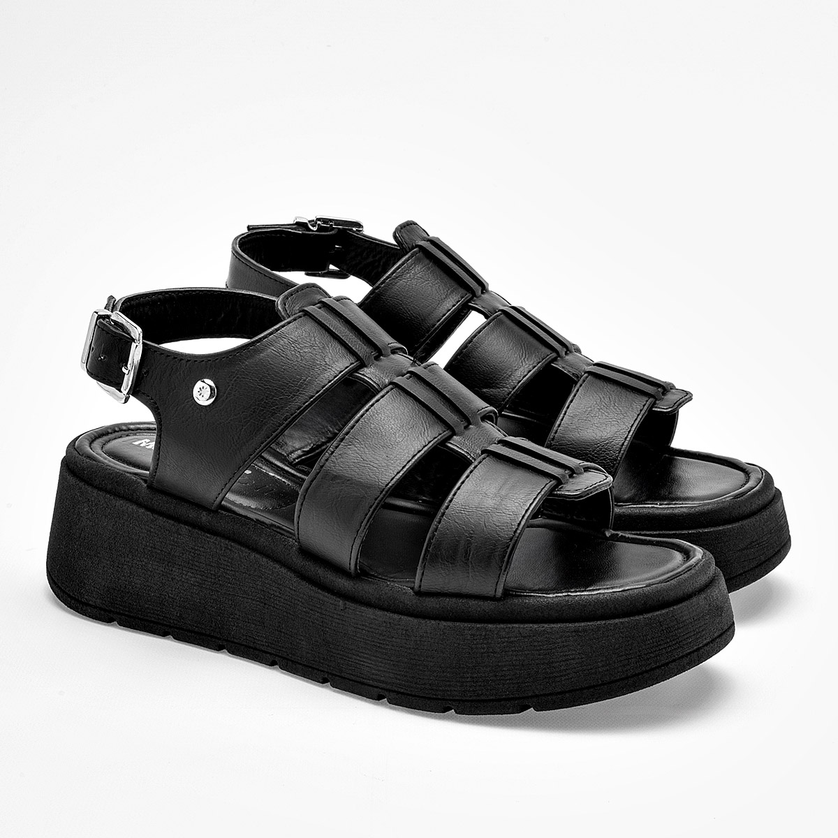 Foto 2 | Moramora Sandalia Para Mujer Negro Cod.132604