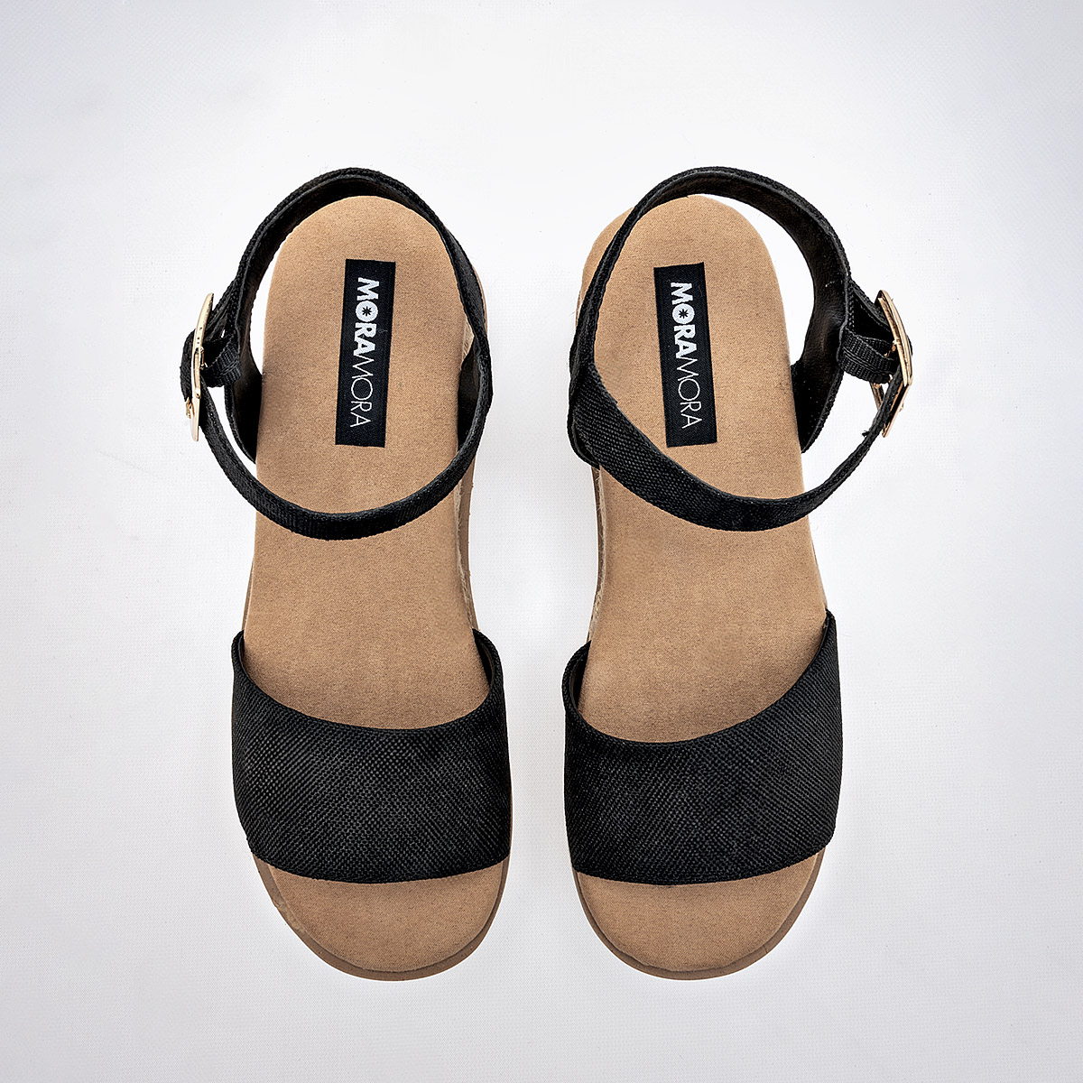 Foto 4 pulgar | Moramora Sandalia Para Mujer Negro Cod.132635
