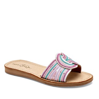 Foto 1 | Mora Tierra Sandalia Para Mujer Blanco Multicolor Cod.132502