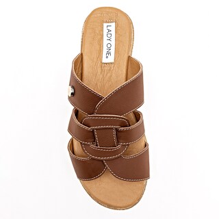 Foto 2 | Lady One Sandalia Para Mujer Café Cod.132349