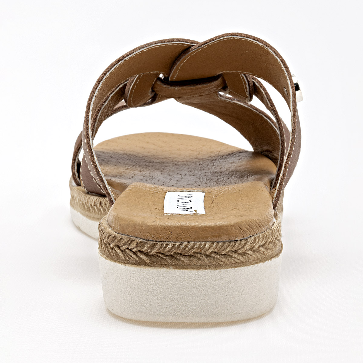 Foto 4 pulgar | Lady One Sandalia Para Mujer Café Cod.132349