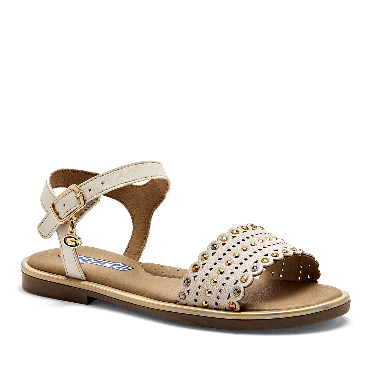 Coqueta Sandalia Para Mujer Beige Cod.131994