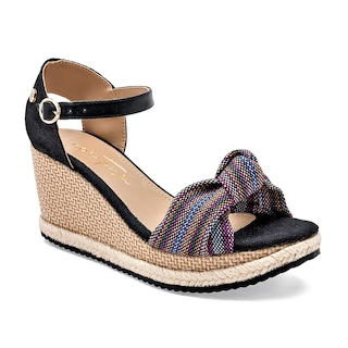 Foto 1 | Mora Tierra Sandalia Para Mujer Negro Multicolor Cod.132491