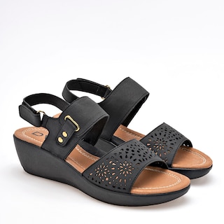 Foto 2 | Dva Sandalia Para Mujer Negro Cod.132051