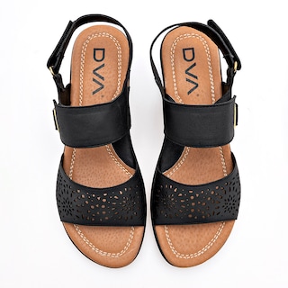 Foto 3 | Dva Sandalia Para Mujer Negro Cod.132051
