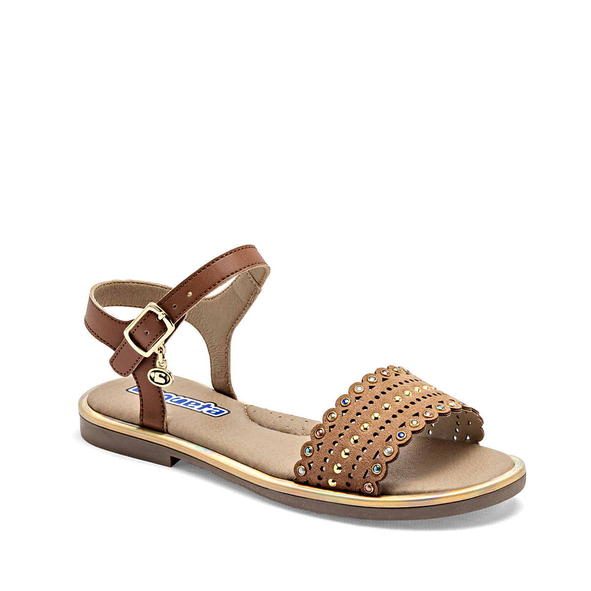 Coqueta Sandalia Para Mujer Camel Cod.131995