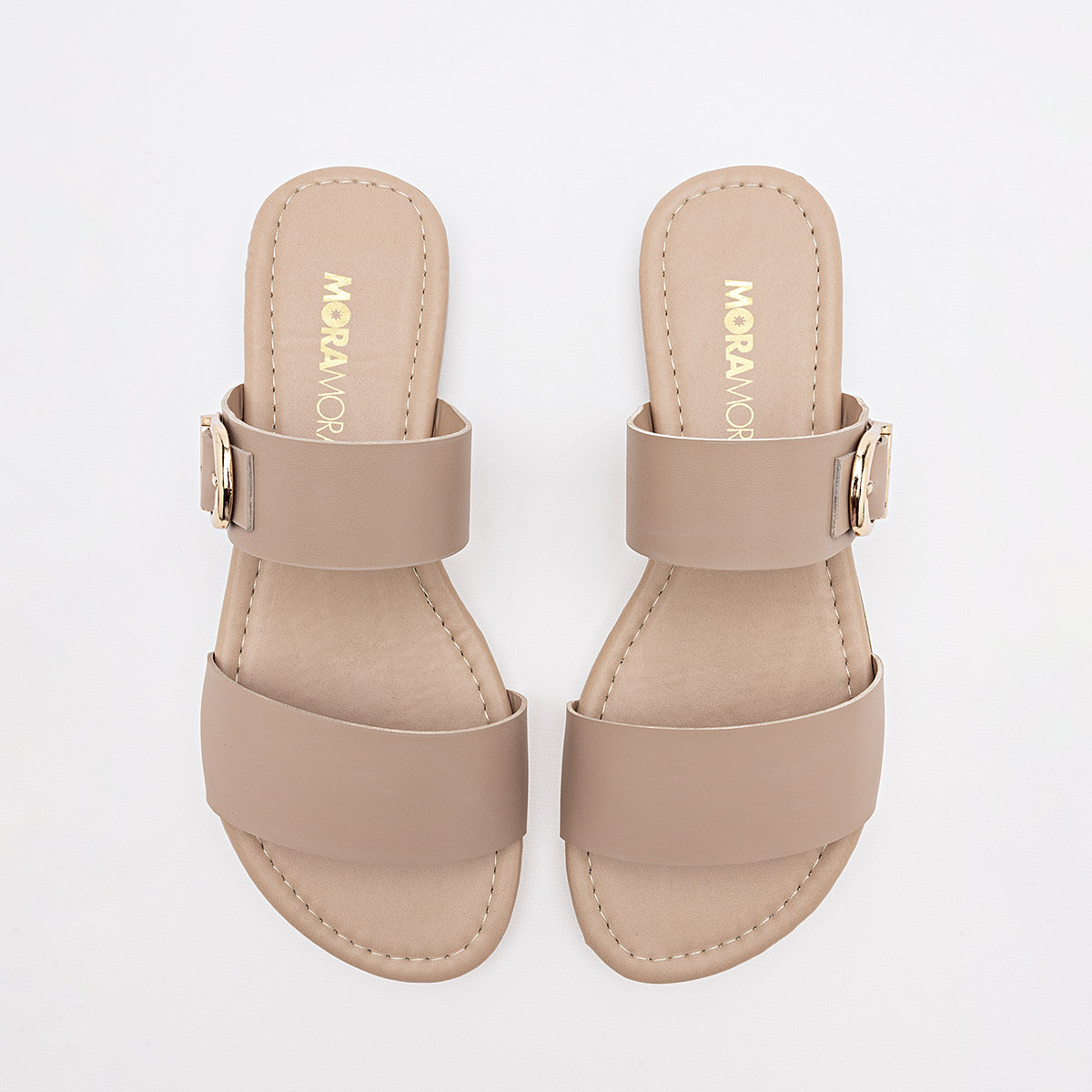 Foto 4 pulgar | Moramora Sandalia Para Mujer Beige Cod.132461