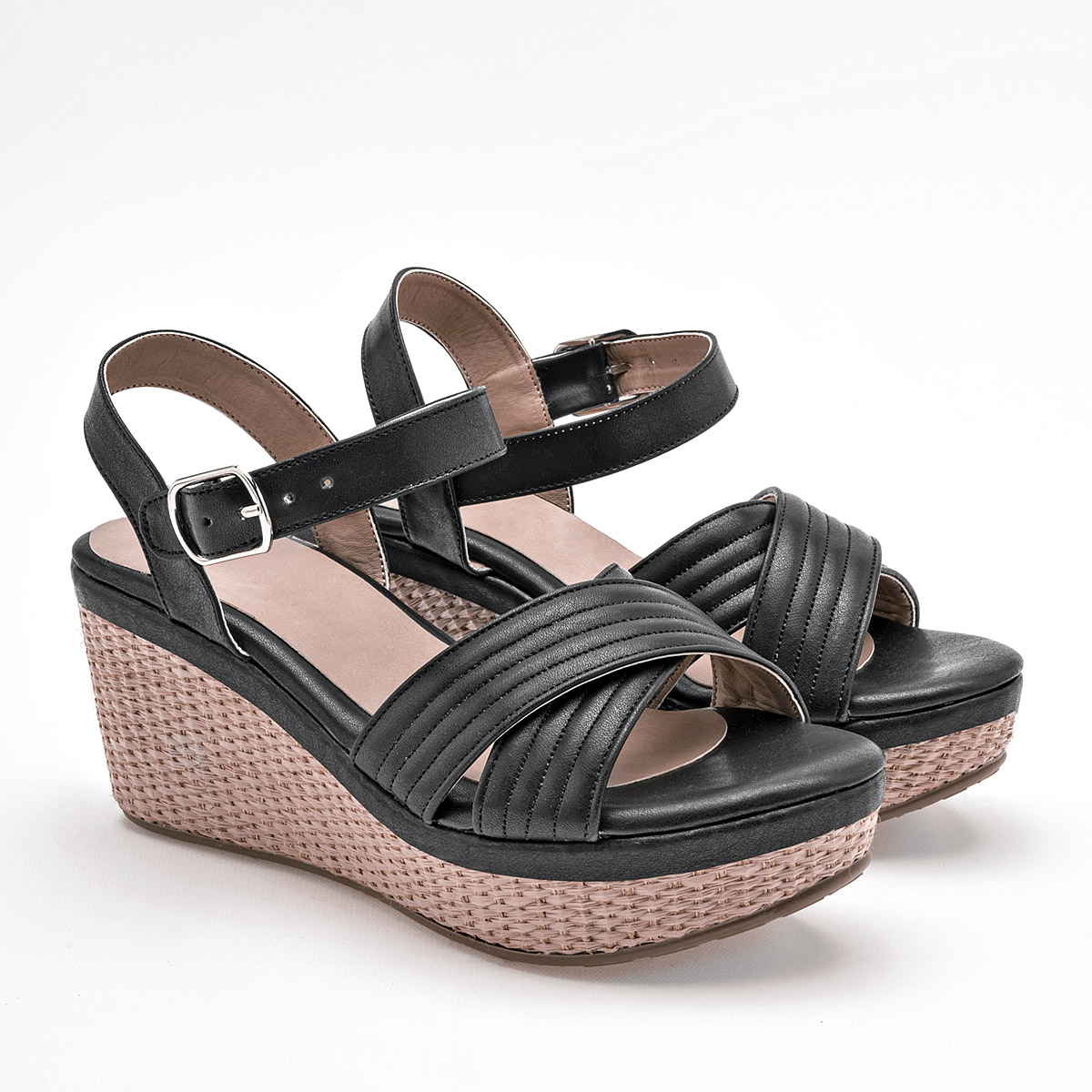 Foto 2 | Sandalias First Avenue Color Para Negro Mujer